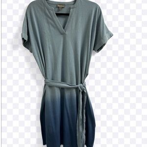 Style & Co. Green to Navy Ombre Midi Dress